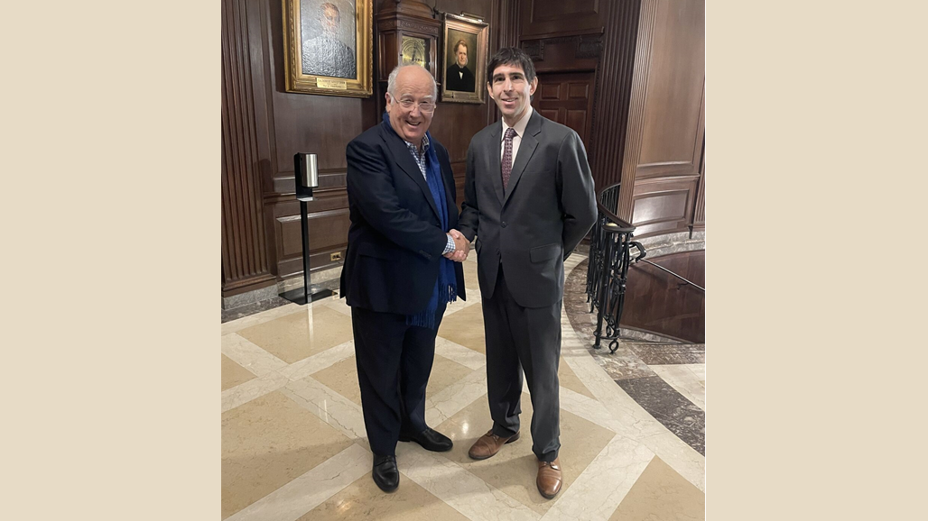 President McMullin AM meets CIPE Marc Schleifer in New York