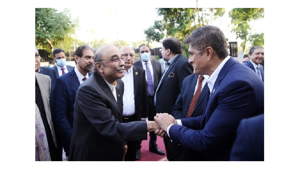 CACCI VP Khurram Tariq Sayeed meets with Former President of Pakistan