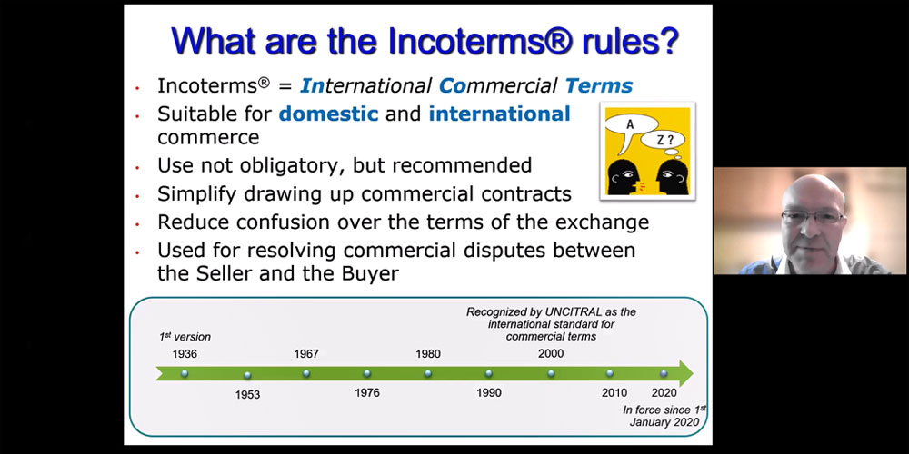 CACCI holds virtual workshop on “Incoterms® 2020 – Newly Revised ICC Rules for international trade terms” in October 2021