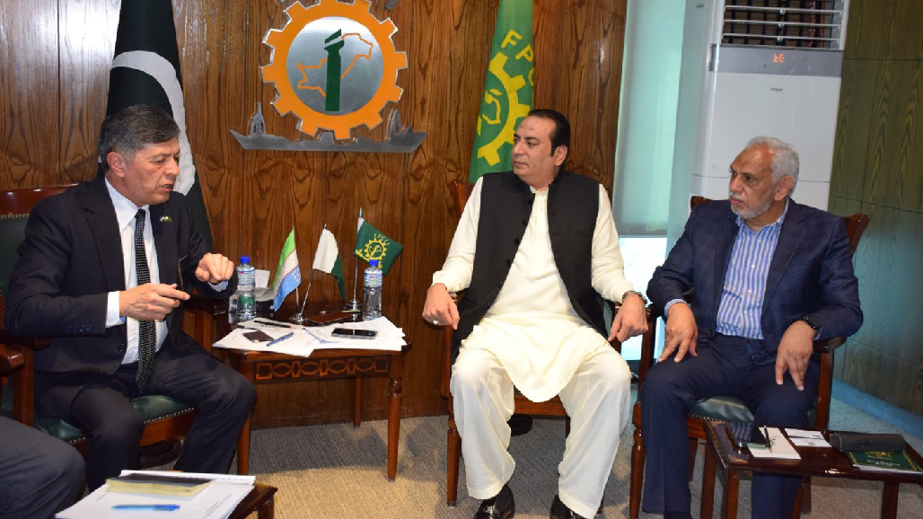 Uzbek Ambassador Oybek Arif Usmanov calls on FPCCI President Atif Ikram Sheikh